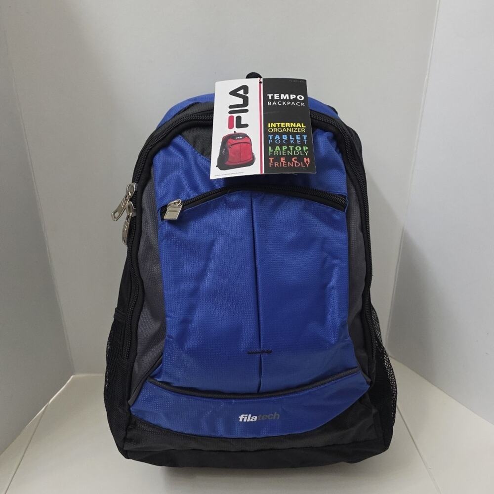 FILA Filatech Backpack Black Gray New With Tags Fast Shipping
